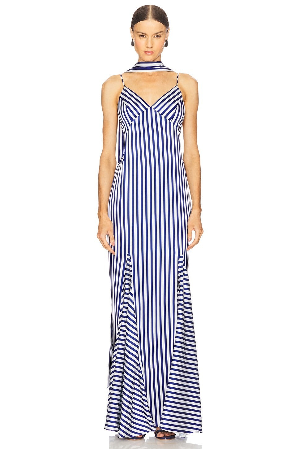 Blue Stripe Maxi Dress
