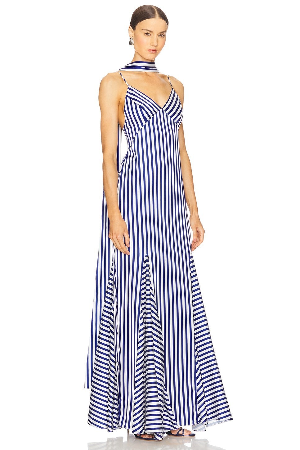 Blue Stripe Maxi Dress