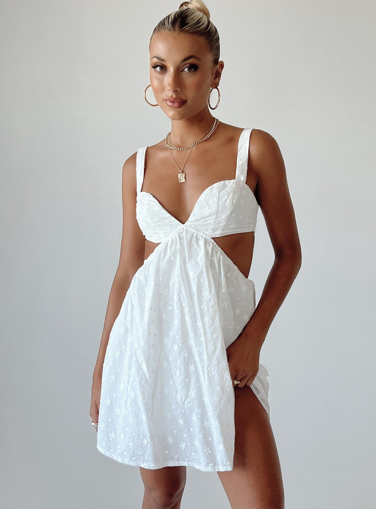 Khalia White Mini Dress