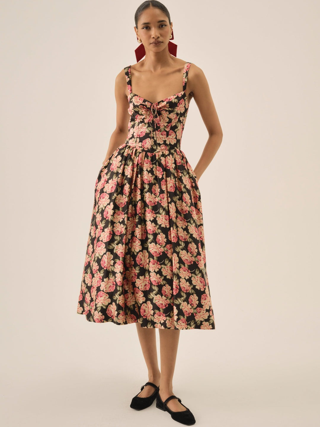 Belmond Vintage Floral Midi Dress