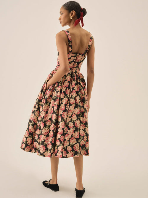 Belmond Vintage Floral Midi Dress
