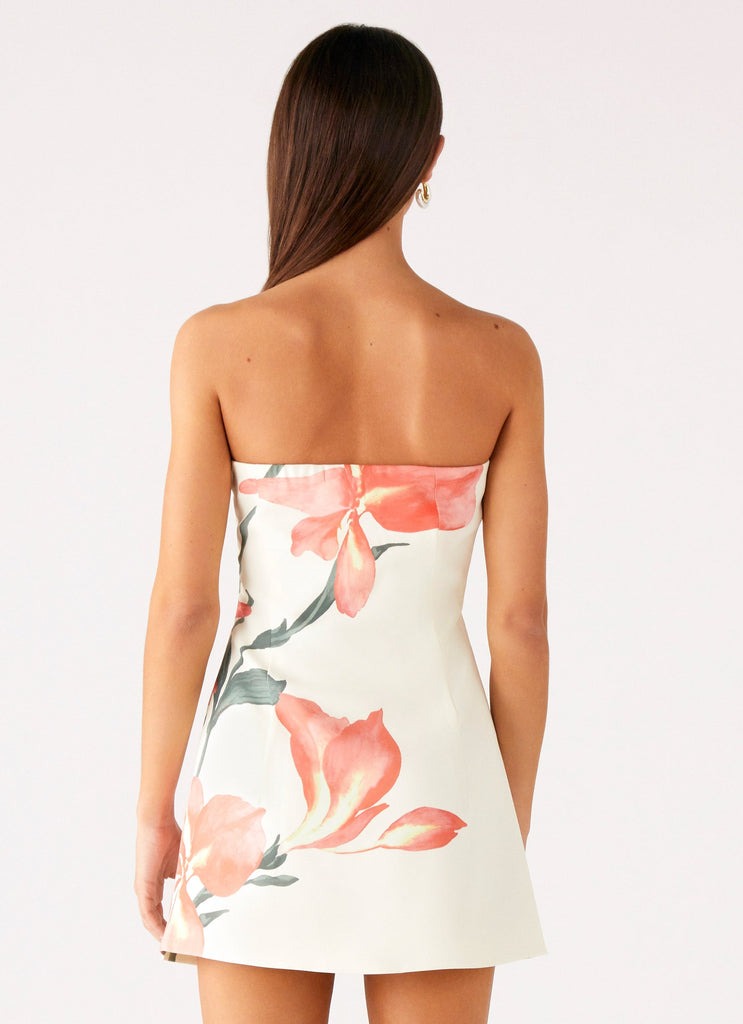 Sienna Floral Strapless Mini Dress