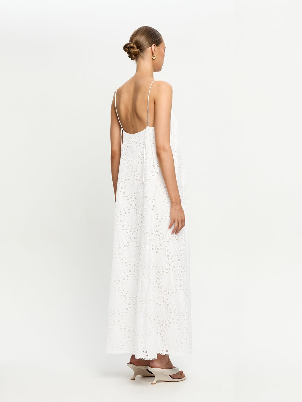 Elodie Eyelet Slip Maxi Dress