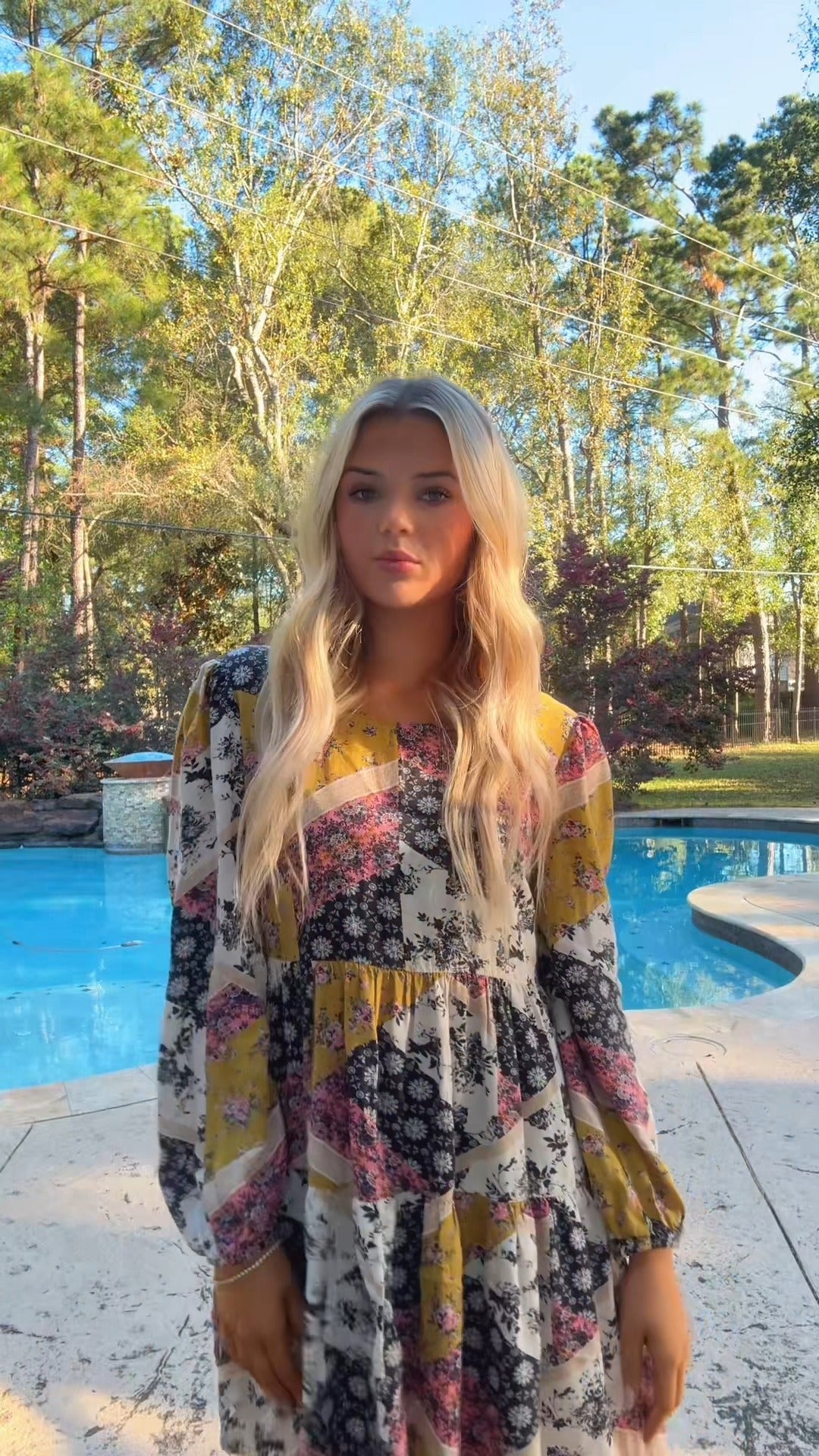 Boho Floral Print Mini Dress