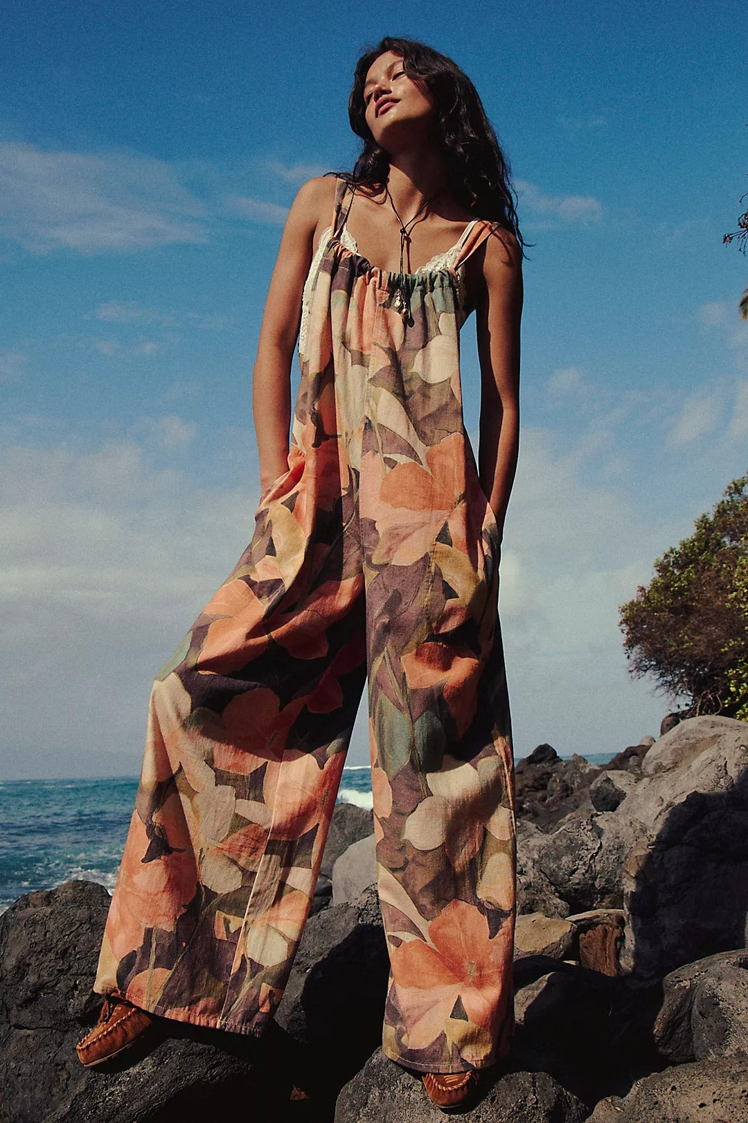 Boho Floral Wide-Leg Jumpsuit