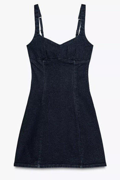 Elara Denim Mini Dress