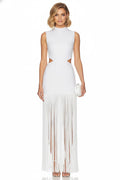 Luna Fringe Cut-Out Maxi Dress